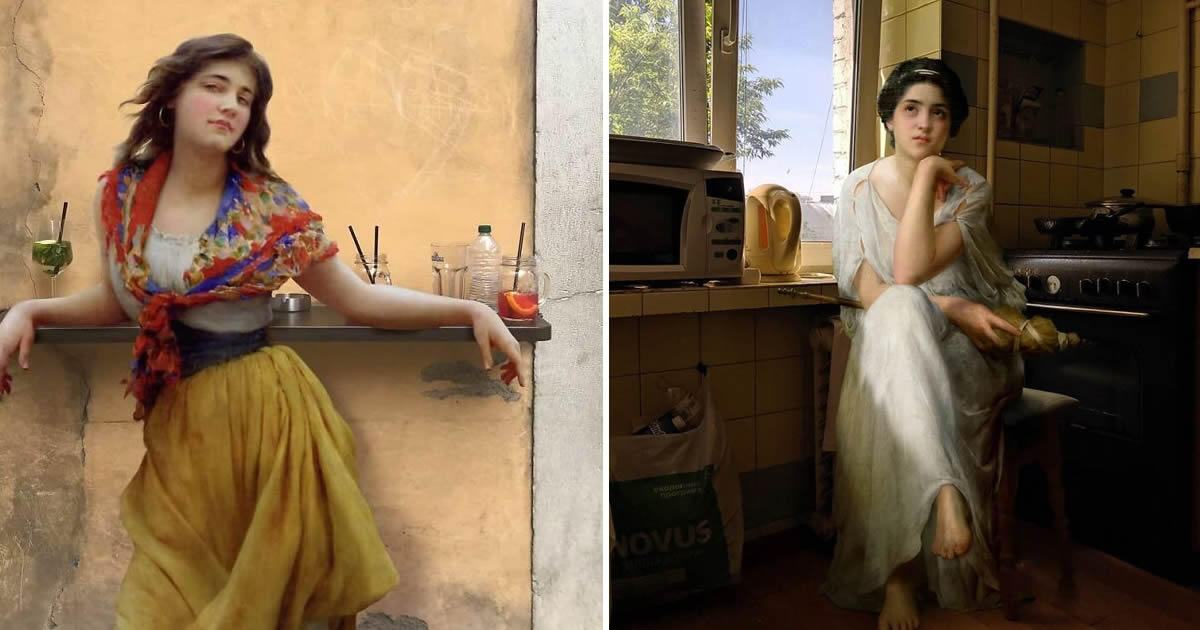 Personagens de pinturas clássicas vivendo no mundo moderno: a arte surreal de Alexey Kondakov (35 fotos) 1 Personagens de pinturas clássicas vivendo no mundo moderno: a arte surreal de Alexey Kondakov (35 fotos)