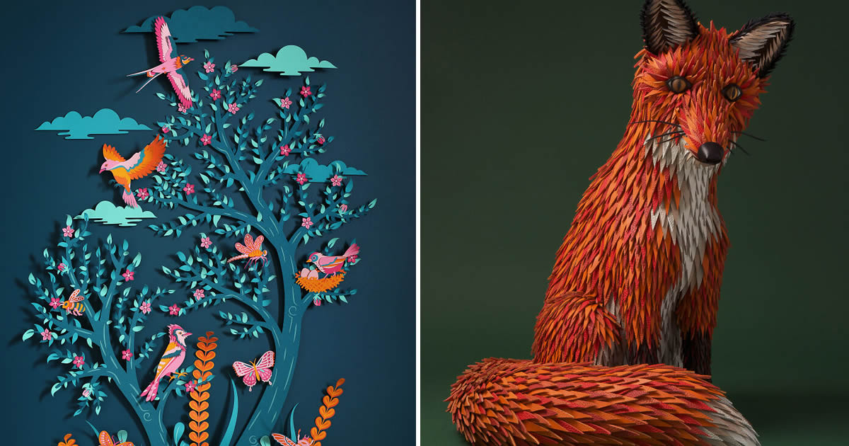 Zim&Zou: artistas transformam papel comum em obras incríveis cheias de cor e detalhe (29 fotos) 2 Zim&Zou: artistas transformam papel comum em obras incríveis cheias de cor e detalhe (29 fotos)