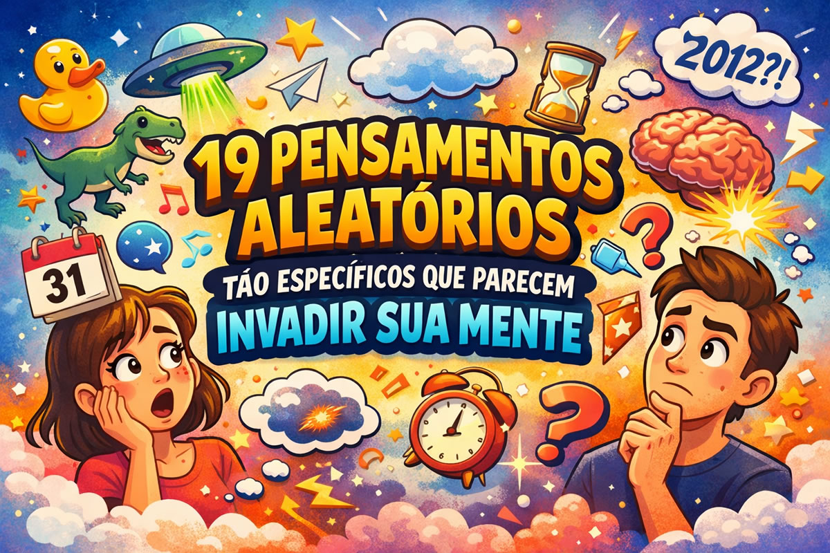 19 pensamentos aleatórios tão específicos que parecem invadir sua mente