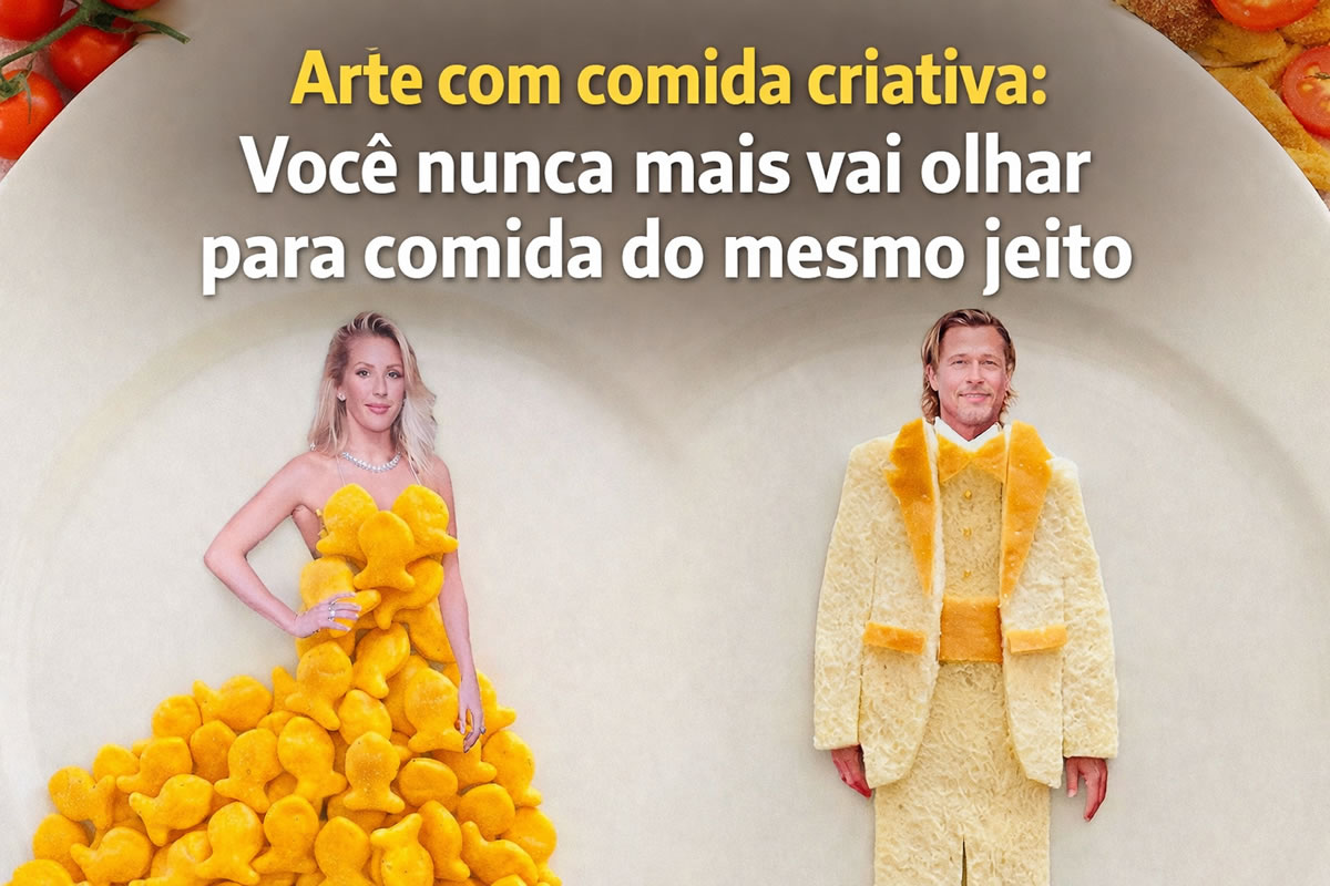 Arte com comida criativa: você nunca mais vai olhar para comida do mesmo jeito (30 fotos)