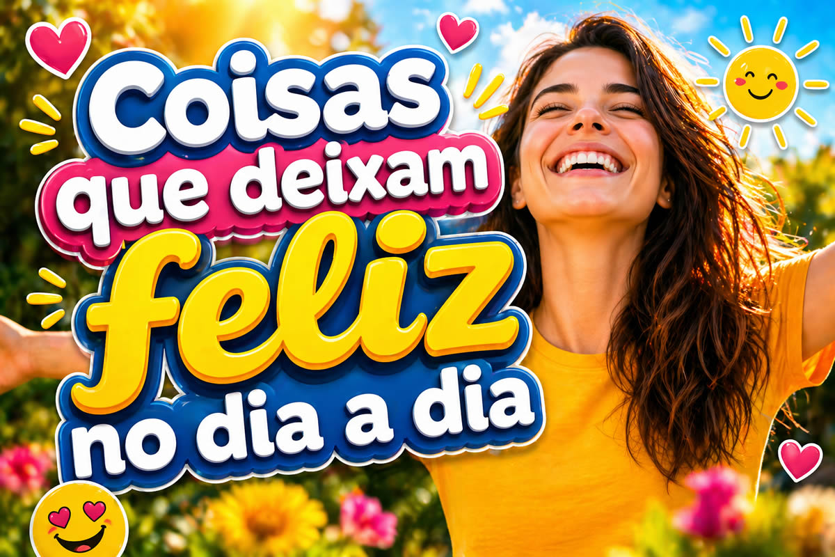 Coisas que deixam feliz no dia a dia