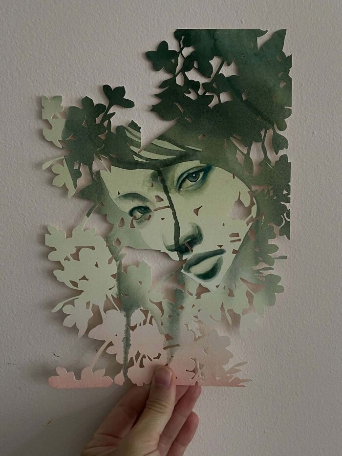 Colagens artísticas que parecem inacabadas, mas escondem um efeito visual impossível de ignorar (34 fotos) 2