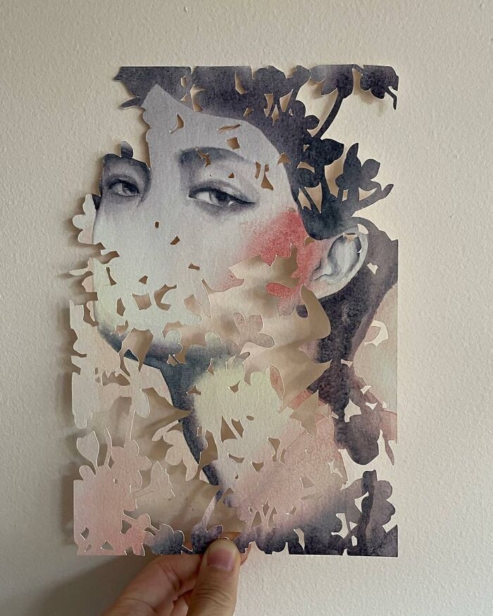 Colagens artísticas que parecem inacabadas, mas escondem um efeito visual impossível de ignorar (34 fotos) 3