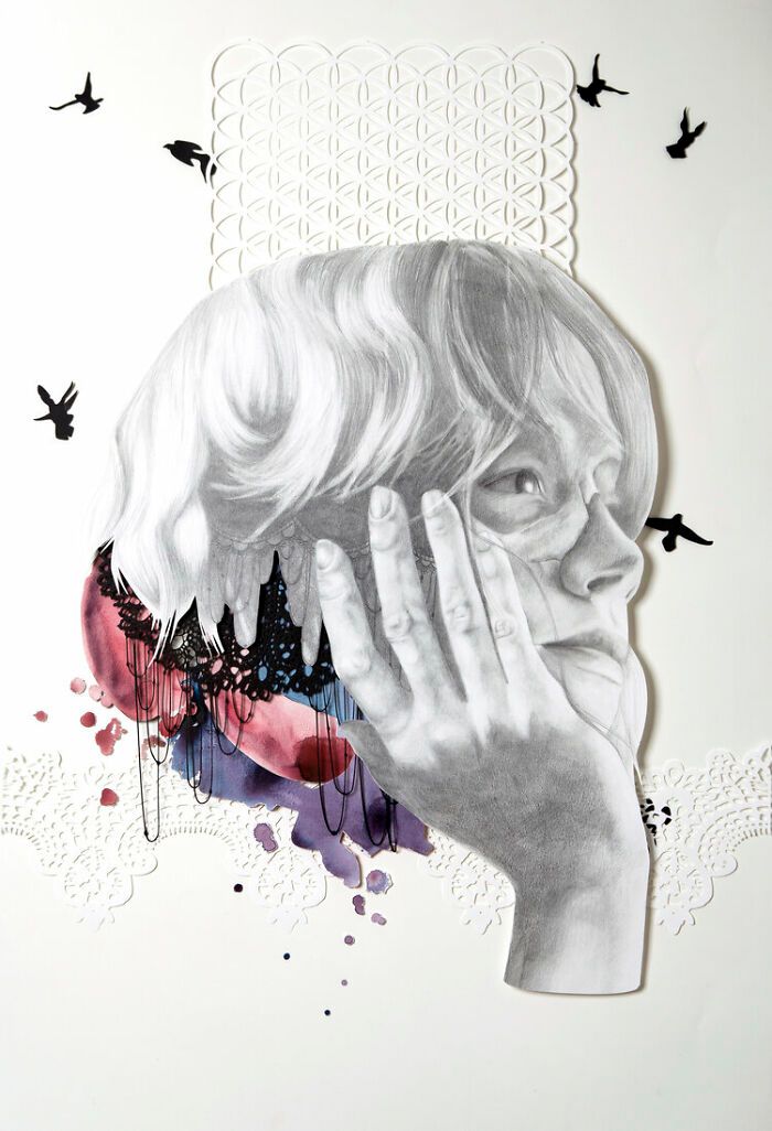 Colagens artísticas que parecem inacabadas, mas escondem um efeito visual impossível de ignorar (34 fotos) 4