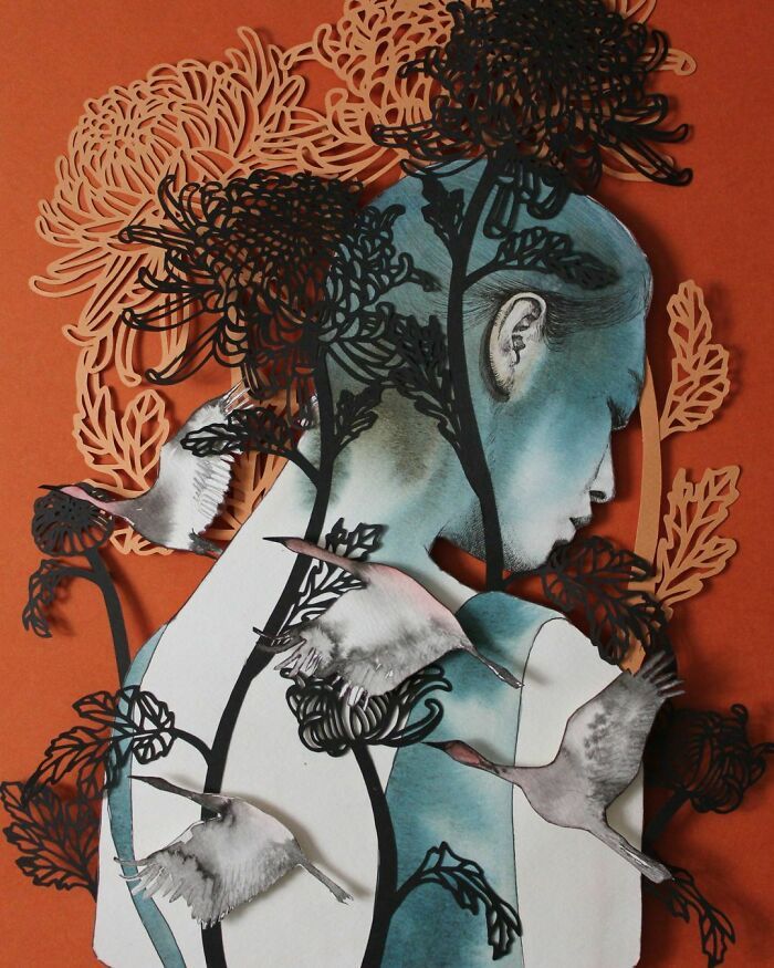 Colagens artísticas que parecem inacabadas, mas escondem um efeito visual impossível de ignorar (34 fotos) 8
