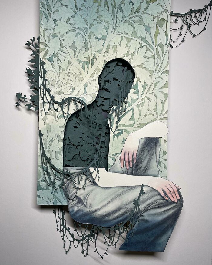 Colagens artísticas que parecem inacabadas, mas escondem um efeito visual impossível de ignorar (34 fotos) 11