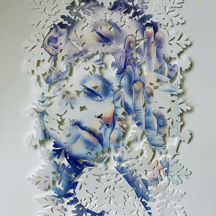 Colagens artísticas que parecem inacabadas, mas escondem um efeito visual impossível de ignorar (34 fotos) 13