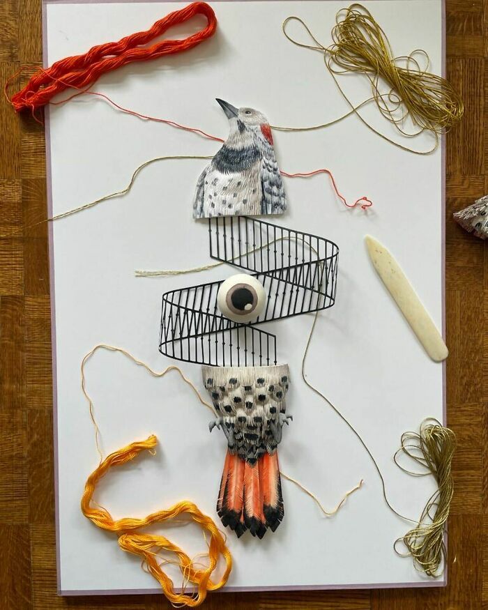 Colagens artísticas que parecem inacabadas, mas escondem um efeito visual impossível de ignorar (34 fotos) 20