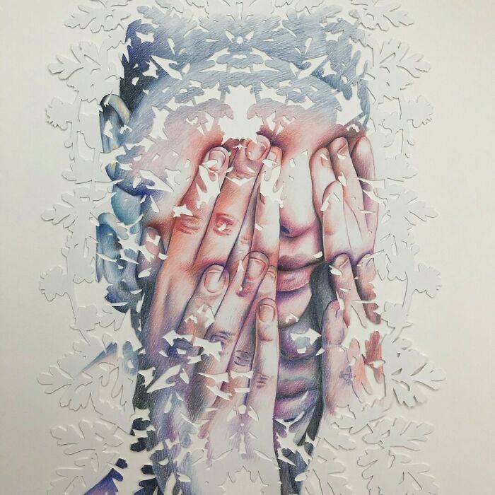 Colagens artísticas que parecem inacabadas, mas escondem um efeito visual impossível de ignorar (34 fotos) 23