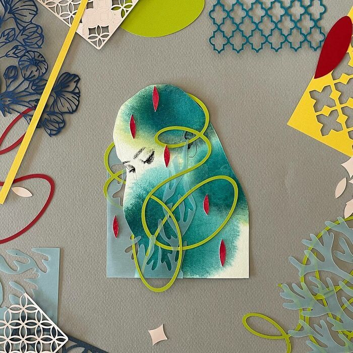 Colagens artísticas que parecem inacabadas, mas escondem um efeito visual impossível de ignorar (34 fotos) 29