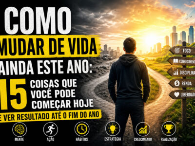 Como mudar de vida ainda este ano: 15 coisas que você pode começar hoje e ver resultado real