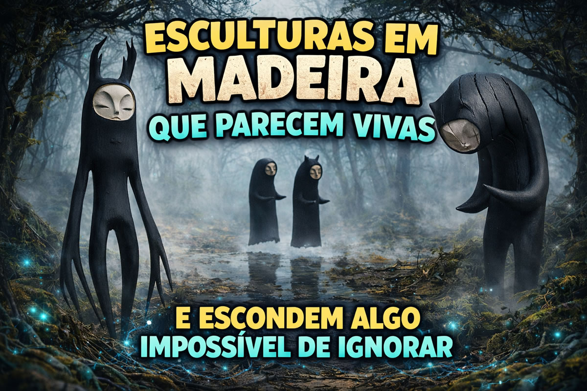 Esculturas em madeira que parecem vivas e escondem algo impossível de ignorar (30 fotos)