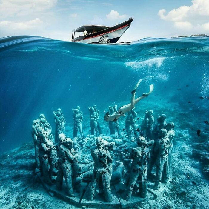 Esculturas subaquáticas que viraram recifes vivos e estão mudando o oceano (32 fotos) 8