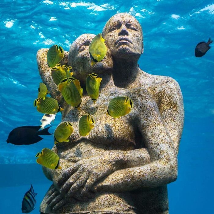 Esculturas subaquáticas que viraram recifes vivos e estão mudando o oceano (32 fotos) 11