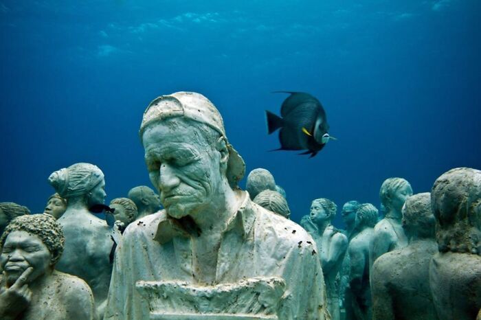 Esculturas subaquáticas que viraram recifes vivos e estão mudando o oceano (32 fotos) 14