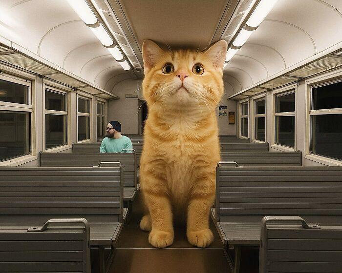 Gatos gigantes realistas estão dominando imagens e confundindo todo mundo (26 fotos) 25