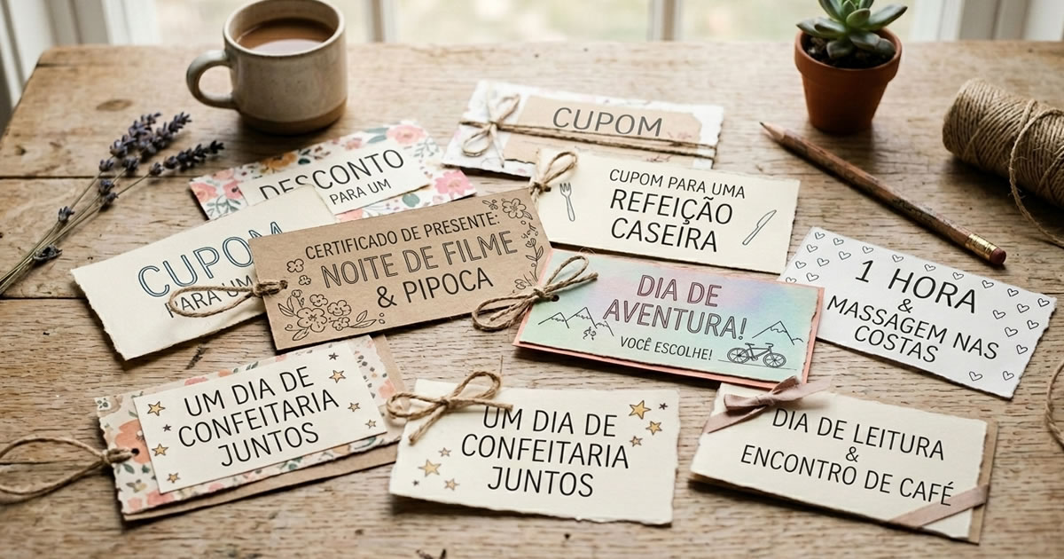 Um “vale presente” criativo que realmente será usado
