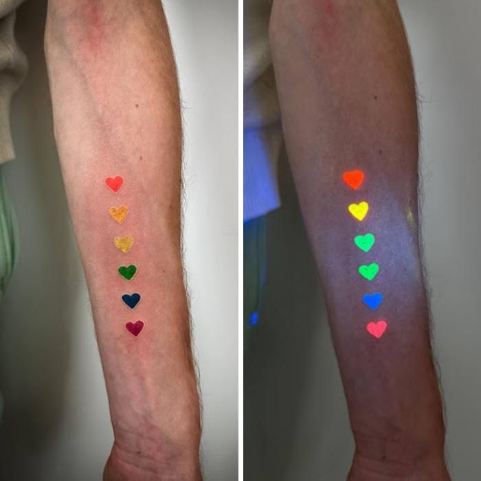 Tatuagem UV realista: a arte escondida na pele que só aparece no escuro (28 fotos) 3