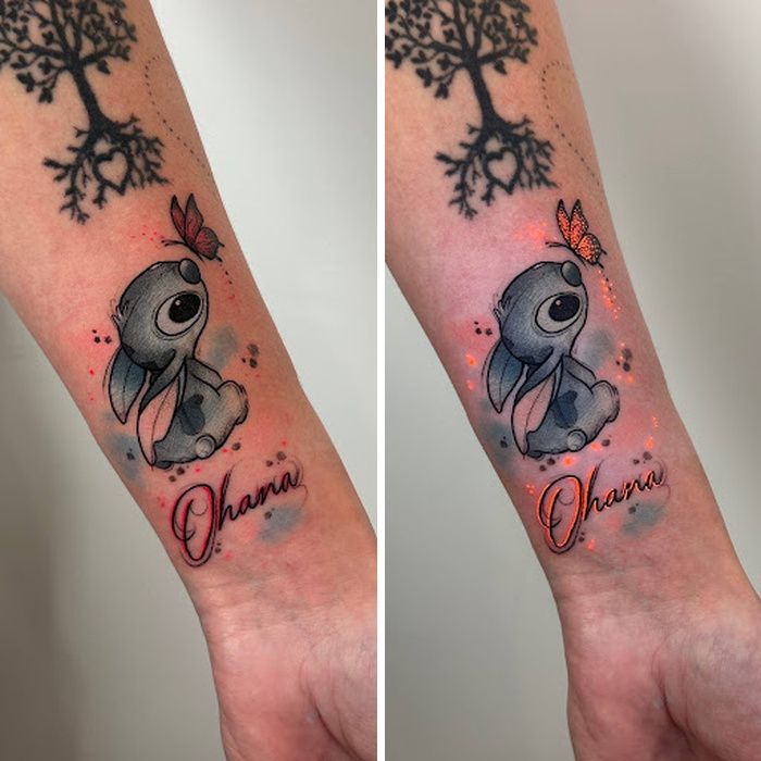 Tatuagem UV realista: a arte escondida na pele que só aparece no escuro (28 fotos) 7