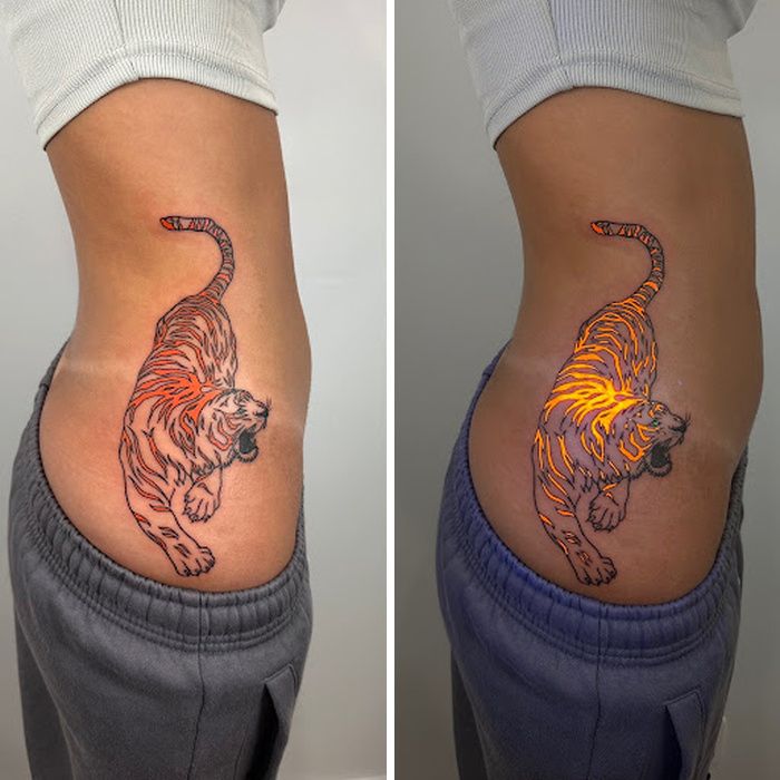 Tatuagem UV realista: a arte escondida na pele que só aparece no escuro (28 fotos) 14