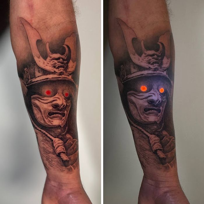 Tatuagem UV realista: a arte escondida na pele que só aparece no escuro (28 fotos) 15