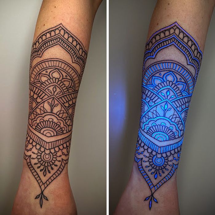 Tatuagem UV realista: a arte escondida na pele que só aparece no escuro (28 fotos) 21