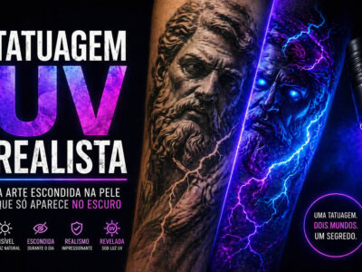 Tatuagem UV realista: a arte escondida na pele que só aparece no escuro (28 fotos)
