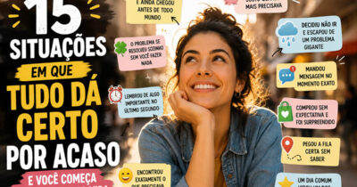 15 situações em que tudo dá certo por acaso e você começa a desconfiar da vida