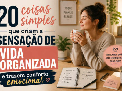 20 coisas simples que criam a sensação de vida organizada e trazem conforto emocional