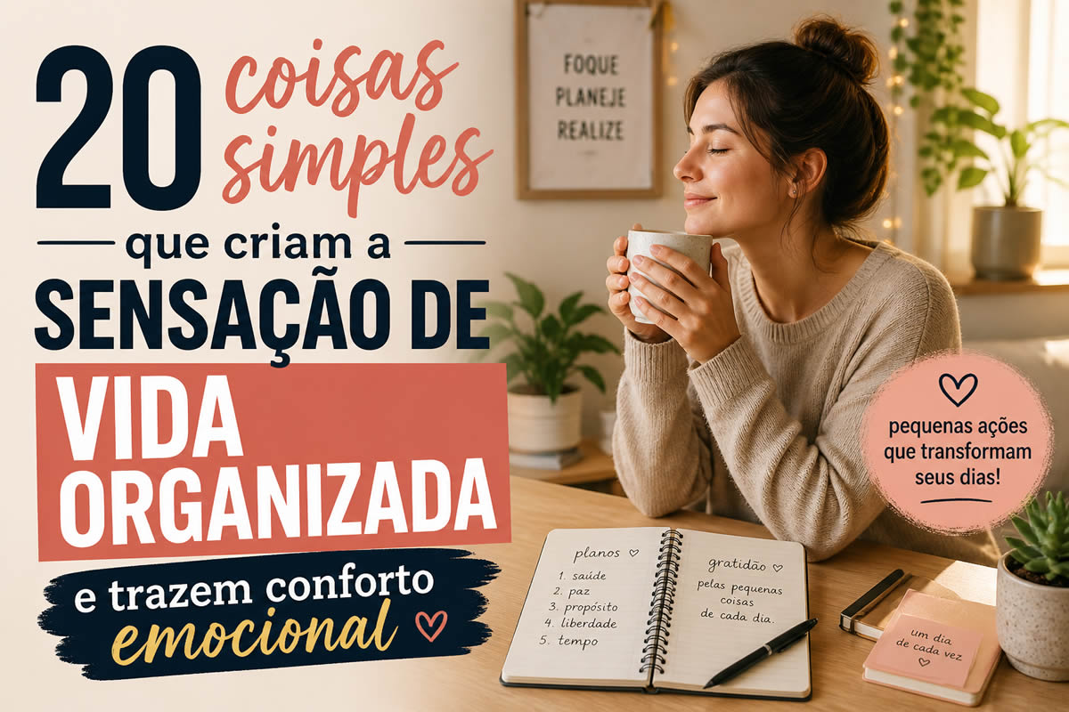 20 coisas simples que criam a sensação de vida organizada e trazem conforto emocional 20 coisas simples que criam a sensação de vida organizada e trazem conforto emocional
