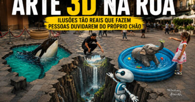 Arte 3D na rua: artista cria ilusões tão reais que fazem pessoas duvidarem do próprio chão (30 fotos)