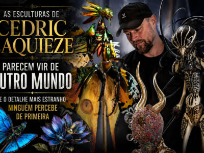 32 esculturas de Cedric Laquieze parecem vir de outro mundo e o detalhe mais estranho ninguém percebe de primeira