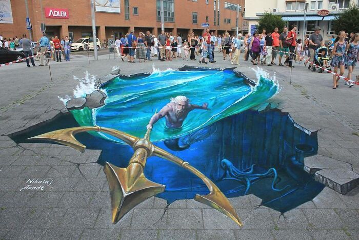 Arte 3D na rua: artista cria ilusões tão reais que fazem pessoas duvidarem do próprio chão (30 fotos) 20 Arte 3D na rua: artista cria ilusões tão reais que fazem pessoas duvidarem do próprio chão (30 fotos) 20