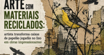Arte com materiais reciclados: Artista transforma caixas de papelão jogadas no lixo em obras impressionantes (25 fotos)