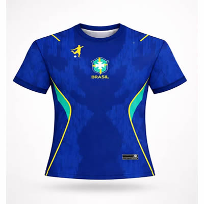 Camiseta Copa 2026 Esportiva Dryfit 100 Poliéster Brasileiro