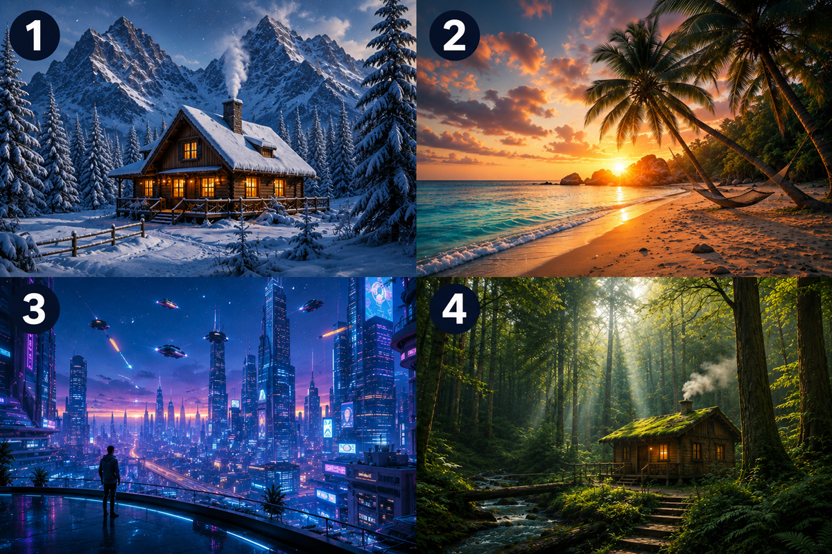 O que sua escolha de paisagem para viver revela sobre sua personalidade O que sua escolha de paisagem para viver revela sobre sua personalidade