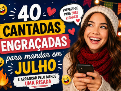 40 cantadas engraçadas para mandar em julho (e arrancar pelo menos uma risada)