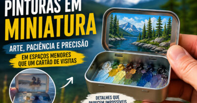 Artista cria pinturas em miniatura tão detalhadas que parecem impossíveis de acreditar (35 fotos)