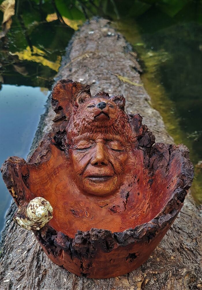 Esculturas em madeira flutuante parecem revelar rostos escondidos pela natureza há séculos (27 fotos) 6 Esculturas em madeira flutuante parecem revelar rostos escondidos pela natureza há séculos (27 fotos) 6