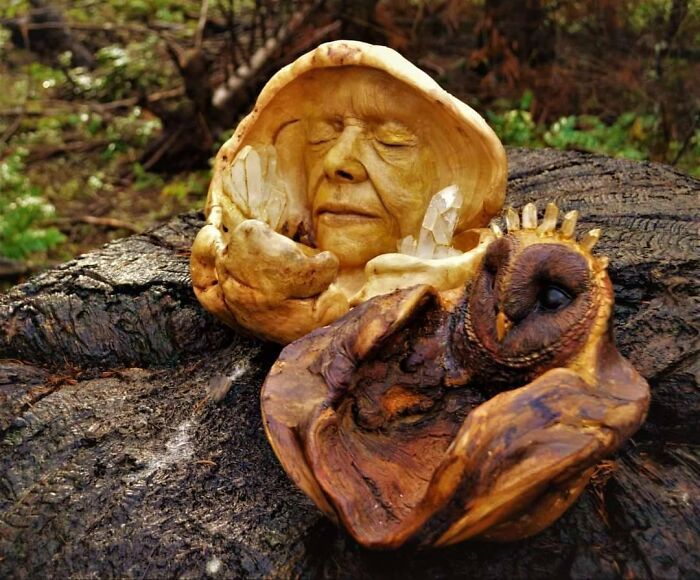 Esculturas em madeira flutuante parecem revelar rostos escondidos pela natureza há séculos (27 fotos) 13 Esculturas em madeira flutuante parecem revelar rostos escondidos pela natureza há séculos (27 fotos) 13