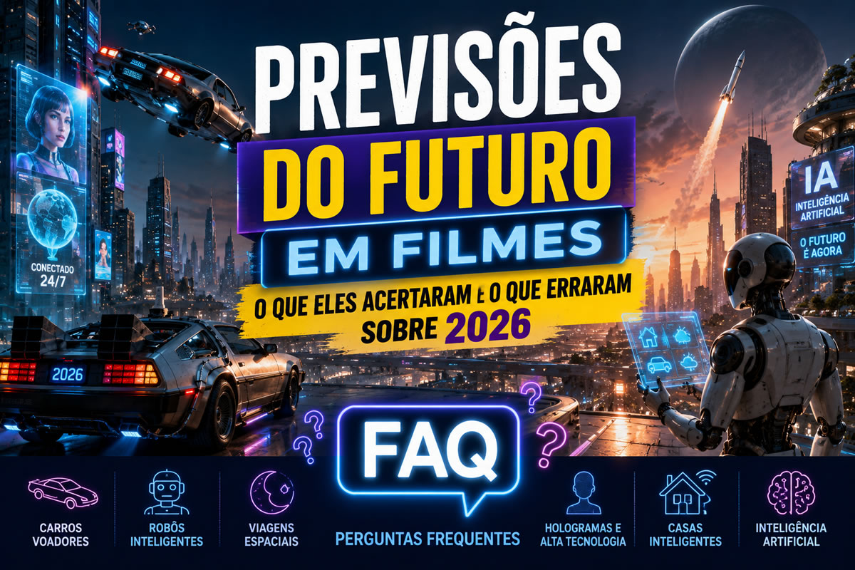 Perguntas frequentes sobre previsões do futuro em filmes Perguntas frequentes sobre previsões do futuro em filmes