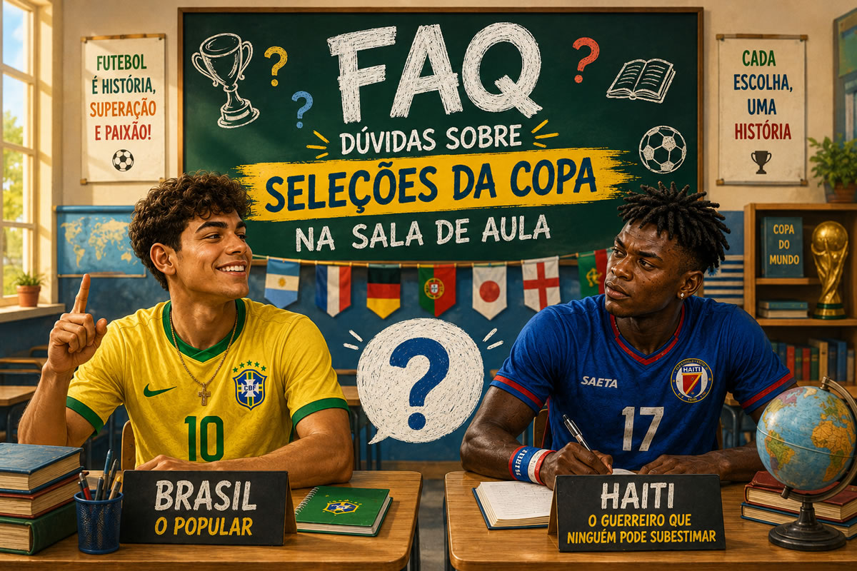 Perguntas frequentes sobre as seleções da Copa na sala de aula Perguntas frequentes sobre as seleções da Copa na sala de aula