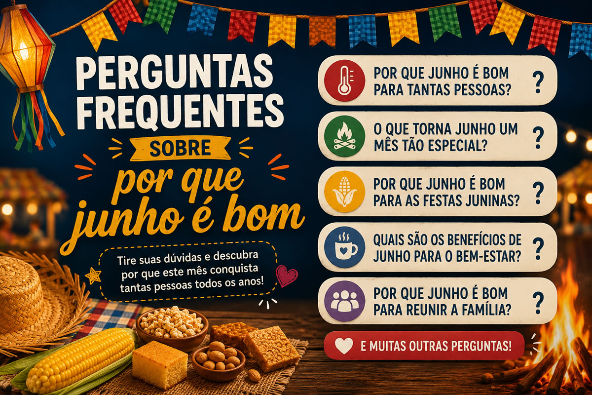 Perguntas frequentes sobre por que junho é bom Perguntas frequentes sobre por que junho é bom