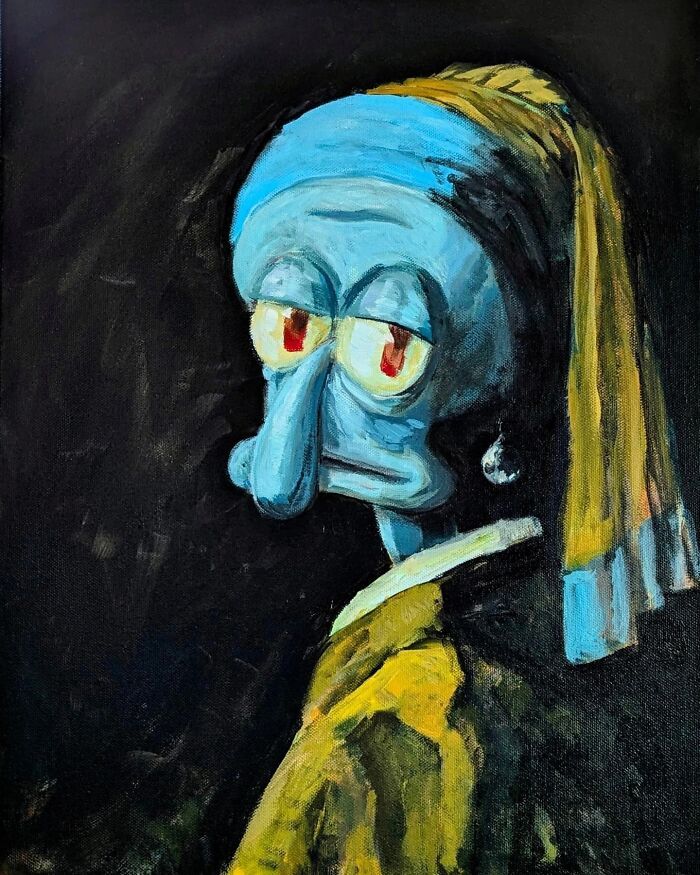 Quadros do Lula Molusco transformam o personagem em obras de arte clássicas impressionantes (31 fotos) 3 Quadros do Lula Molusco transformam o personagem em obras de arte clássicas impressionantes (31 fotos) 3