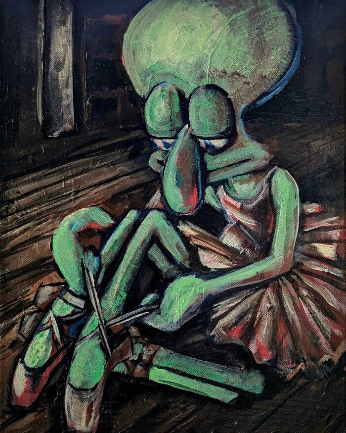 Quadros do Lula Molusco transformam o personagem em obras de arte clássicas impressionantes (31 fotos) 6 Quadros do Lula Molusco transformam o personagem em obras de arte clássicas impressionantes (31 fotos) 6