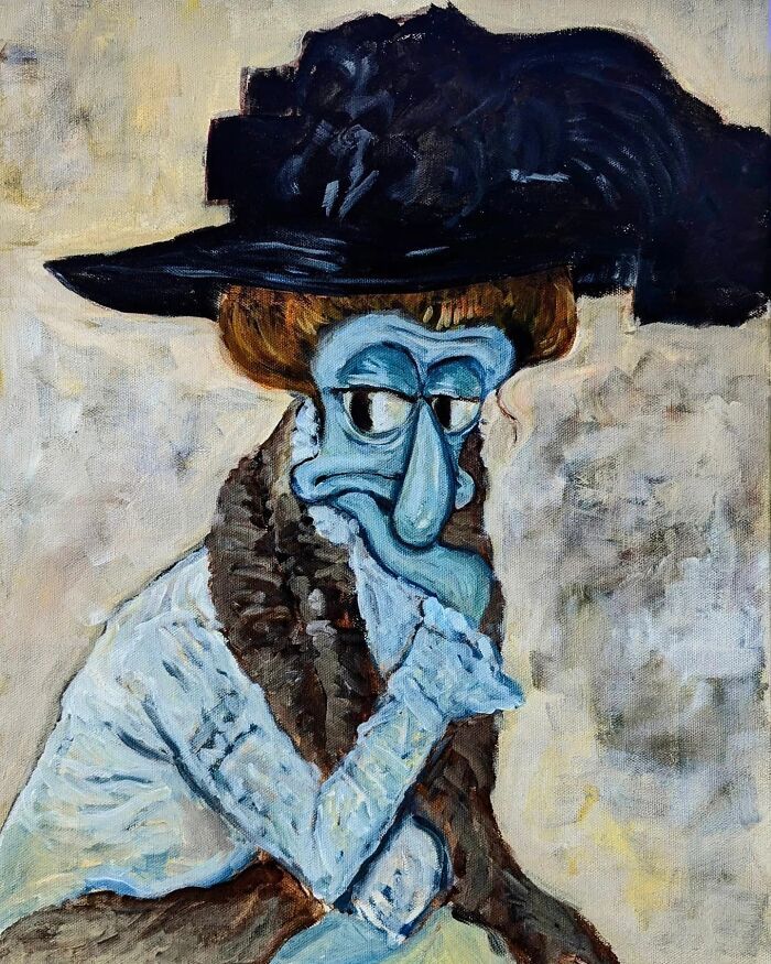Quadros do Lula Molusco transformam o personagem em obras de arte clássicas impressionantes (31 fotos) 9 Quadros do Lula Molusco transformam o personagem em obras de arte clássicas impressionantes (31 fotos) 9