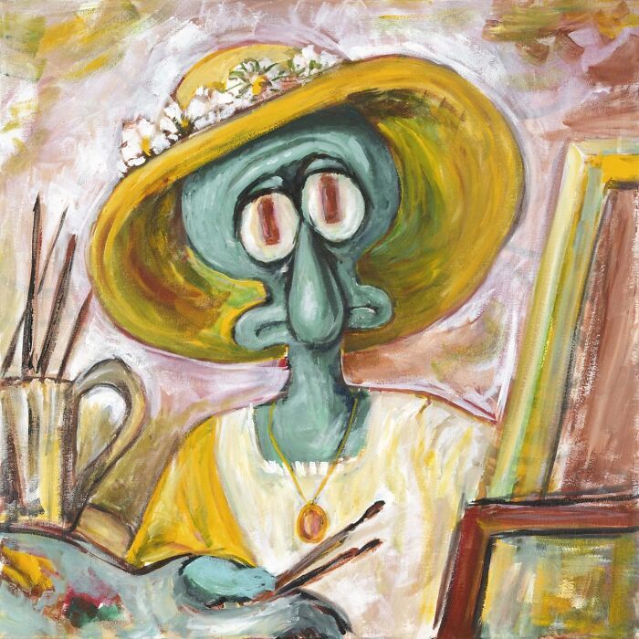 Quadros do Lula Molusco transformam o personagem em obras de arte clássicas impressionantes (31 fotos) 23 Quadros do Lula Molusco transformam o personagem em obras de arte clássicas impressionantes (31 fotos) 23
