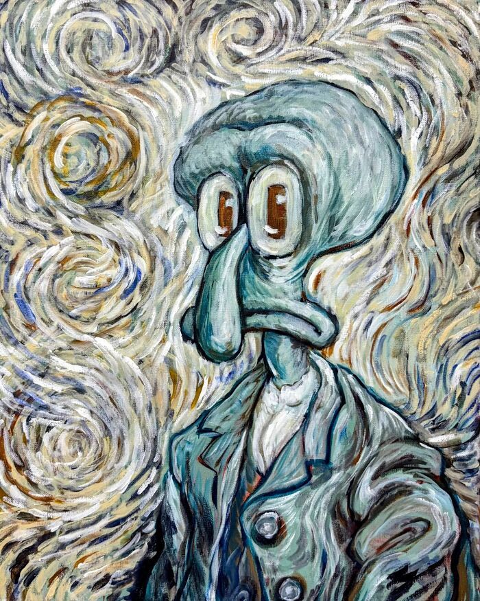 Quadros do Lula Molusco transformam o personagem em obras de arte clássicas impressionantes (31 fotos) 24 Quadros do Lula Molusco transformam o personagem em obras de arte clássicas impressionantes (31 fotos) 24