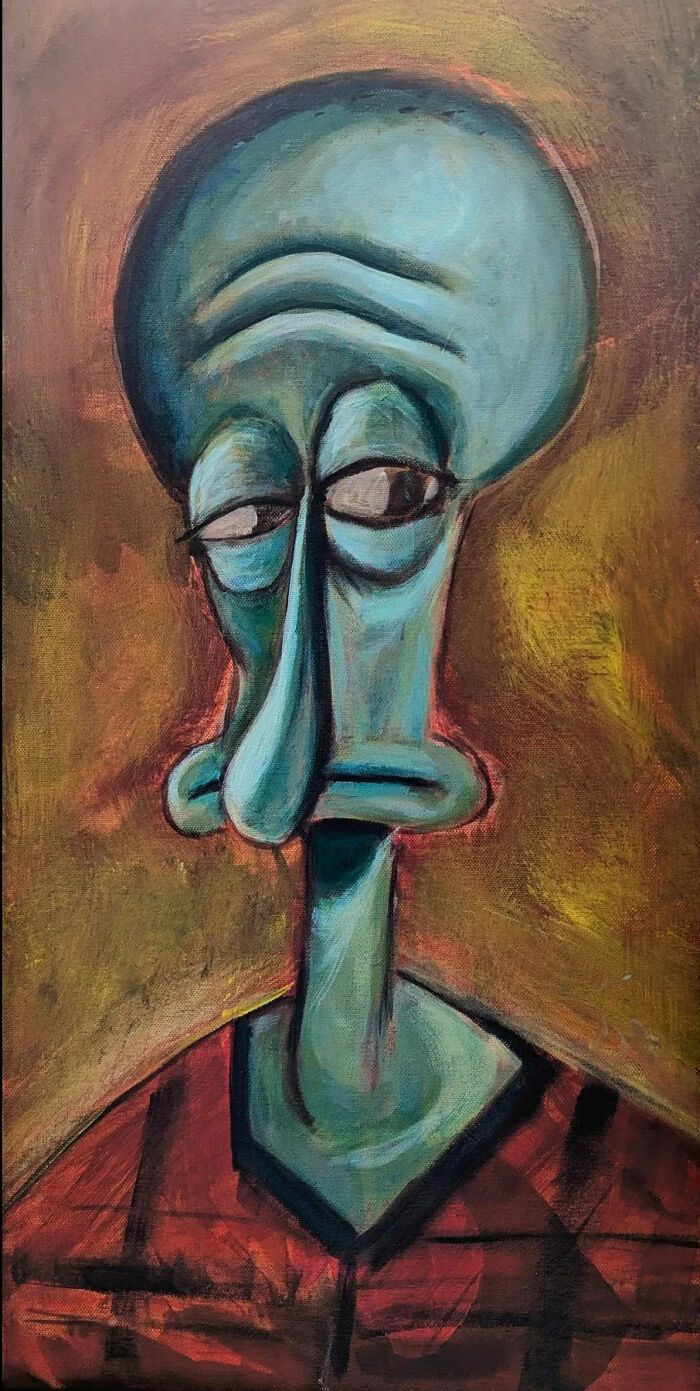 Quadros do Lula Molusco transformam o personagem em obras de arte clássicas impressionantes (31 fotos) 25 Quadros do Lula Molusco transformam o personagem em obras de arte clássicas impressionantes (31 fotos) 25