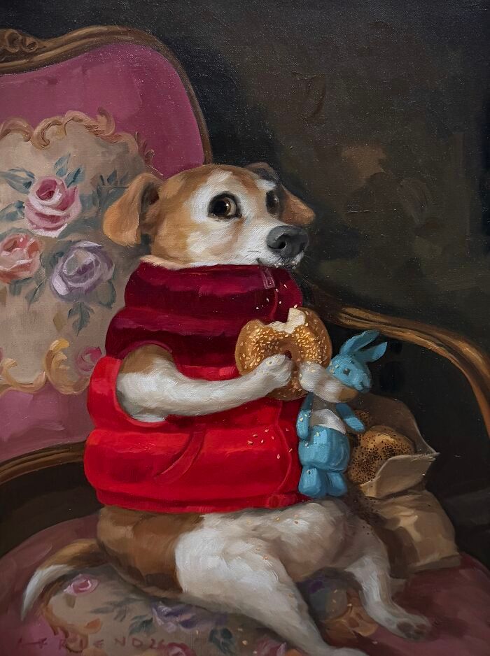 Retratos de animais engraçados: As pinturas que fazem cachorros e gatos parecerem mais humanos que muita fente (31 fotos) 2 Retratos de animais engraçados: As pinturas que fazem cachorros e gatos parecerem mais humanos que muita fente (31 fotos) 2